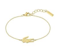 Lacoste Pulsera de cadena para Mujer Colección CROCODILE, Oro (Yellow Gold), Talla única