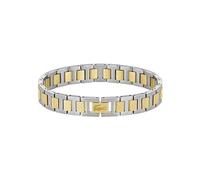 Lacoste Pulsera Metropole Bicolor Dorado y Plateado para Hombre - Ref. 2040556