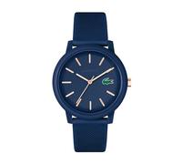 Lacoste Reloj Analógico de Cuarzo para Hombre o Mujer, con una elegante correa de silicona con textura petit piqué