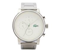 LACOSTE Reloj analógico 'Replay' verde oscuro / rojo / plata / blanco One Size verde oscuro / rojo / plata / blanco