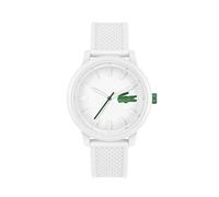 Lacoste Reloj con Movimiento de Cuarzo de Tres Manecillas para Hombre Colección Lacoste.12.12 Hero con Correa de Silicona Blanca - 2011315