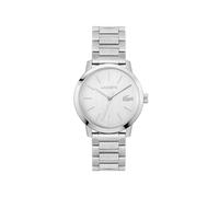 Lacoste Reloj con Movimiento de Cuarzo de Tres Manecillas para Hombre Colección LACOSTE.12.12 Metropole con Correa de Acero Inoxidable Plateada - 2011420
