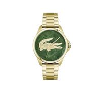 Lacoste Reloj con Movimiento de Cuarzo de Tres Manecillas para Hombre Colección LE Croc con Correa de Acero Inoxidable de Color Dorado - 2011394
