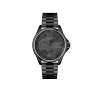 Lacoste Reloj con Movimiento de Cuarzo de Tres Manecillas para Hombre Colección LE Croc con Correa de Acero Inoxidable Negra - 2011396