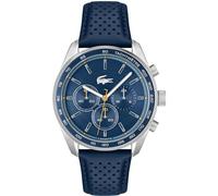 Lacoste Reloj Cronógrafo de Cuarzo para Hombre Colección Boston con Correa de Cuero Azul Marino - 2011344