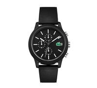 Lacoste Reloj Cronógrafo de Cuarzo para Hombre Colección LACOSTE.12.12 con Correa de Silicona Negra - 2010972
