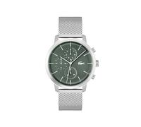 Lacoste Reloj de Cuarzo multifunción analógico para Hombre Replay Collection con Brazalete de Acero Inoxidable o Correa de Cuero