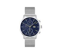 Lacoste Reloj de Cuarzo multifunción analógico para Hombre Replay Collection con Brazalete de Acero Inoxidable o Correa de Cuero