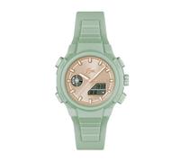 Lacoste Reloj de Cuarzo Multifuncional Analógico-Digital para Mujer Colección LC33 con Correa de Silicona Verde - 2001433