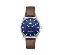 Lacoste Reloj de Movimiento de Cuarzo de Tres manecillas para Hombre Lisbon Collection con Brazalete de Acero Inoxidable o Correa de Cuero