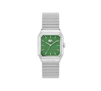 Lacoste Rene 2011523 - Reloj de Tres Agujas para Hombre con Brazalete de Acero Inoxidable Plateado
