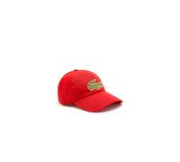 Gorra unisex Lacoste ajustable en sarga de algodón ecológico Taille Talla unica Rojo