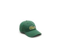 Gorra unisex Lacoste ajustable en sarga de algodón ecológico Taille Talla unica Verde