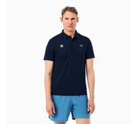 Lacoste Roland Garros Performance Short Sleeved Ribbed Collar Shirt Navy Blue Camiseta de hombre XXL