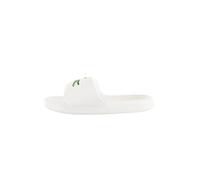 Lacoste Sandalias Serve Slide 1.0 para hombre, WHT/GRN, 43 EU
