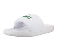 Lacoste Sandalias Serve Slide 1.0 para hombre, WHT/GRN, 46 EU