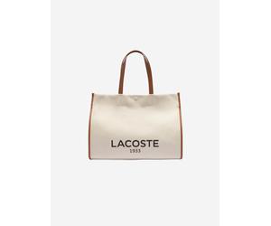 LACOSTE Shopper 'Lacoste Sac Cabas Heritage Canvas Lacoste Naturel Tan' blanco One Size EUR