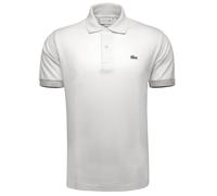 Lacoste Short Sleeved Ribbed Collar White M EU