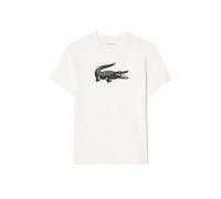 LACOSTE Camiseta de cuello redondo Lacoste Sport. Color blanco/negro