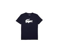 Lacoste Sport TH2042 Camiseta y Cuello Turtle, Hombre, Azul Marino/Blanco, XS
