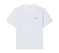 Lacoste - Striped Crewneck Tee - Tops - Hombre - Blanco - M -
