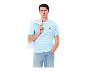 Lacoste Striped Heavy Cotton T-shirt White/Overview Camiseta de hombre L