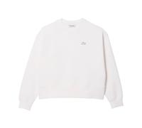 Lacoste - Sudadera Blanca con Estampado Elegante en la Espalda - Sweatshirts & Hoodies - Mujer - Blanco - M -