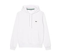 Lacoste- Sudadera con capucha de algodón orgánico con bolsillo canguro- Sweatshirts & Hoodies- Hombre- Blanco- S- Sudadera con capucha de algodón orgánico con bolsillo canguro