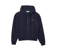 Lacoste- Sudadera con Capucha de Piqué Doble Faz- Sweatshirts & Hoodies- Mujer- Azul- S- Sudadera con Capucha de Piqué Doble Faz