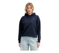Lacoste - Sudadera con Capucha Oversize de Felpa - Sweatshirts & Hoodies - Mujer - Azul - L -
