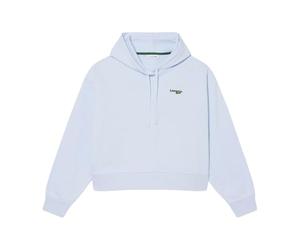 Lacoste Sudadera con Capucha para Mujer, Azul Claro, Algodón y Poliéster, Corte Holgado Oversize, Manga Larga, Logo Bordado (FR/ES, Números, 34, Regular, Regular)