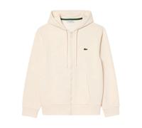 Lacoste- Sudadera con capucha y cremallera de felpa- Sweatshirts & Hoodies- Hombre- Blanco- S- Sudadera con capucha y cremallera de felpa