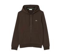 Lacoste - Sudadera con Capucha y Cremallera de Felpa - Sweatshirts & Hoodies - Hombre - Marrón - M -