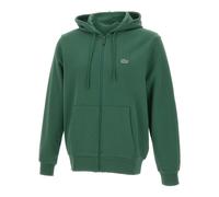 Lacoste- Sudadera con Cremallera de Felpa Clásica de Corte Regular- Sweatshirts & Hoodies- Hombre- Verde- M- Sudadera con Cremallera de Felpa Clásica de Corte Regular
