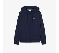 LACOSTE Sudadera con cremallera y capucha. Color azul marino