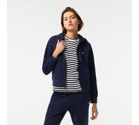 LACOSTE Sudadera con cremallera y capucha, logo bordado. Color Azul Marino