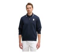 Lacoste - Sudadera con cremallera y cuello polo Tennis Heritage - Sweatshirts & Hoodies - Hombre - Azul - 2XL -