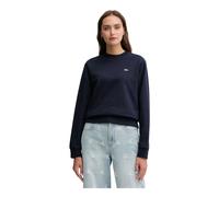 Lacoste - Sudadera de cuello redondo de felpa de corte relajado - Sweatshirts & Hoodies - Mujer - Azul - L -