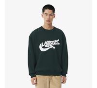 Lacoste Sudaderas Sweatshirt en molleton imprimé in Verde EU M