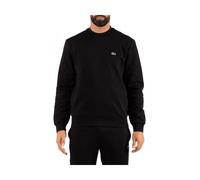 Lacoste- Sudadera de Felpa con Cuello Redondo- Sweatshirts & Hoodies- Hombre- Negro- M- Sudadera de Felpa con Cuello Redondo
