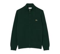 Lacoste- Suéter de Cuello Alto de Algodón con Cremallera- Knitwear- Hombre- Verde- XL- Suéter de Cuello Alto de Algodón con Cremallera