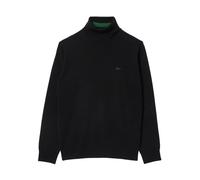Lacoste - Suéter de Cuello Alto de Lana Merino - Knitwear - Hombre - Negro - L -