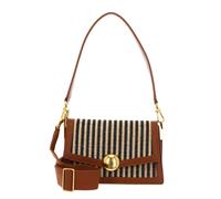LACOSTE Summer Pack Flap Shoulder Bag Natural Noir Tan