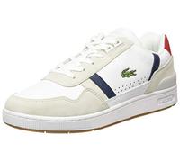 Lacoste Zapatillas T-clip Tricolour Piel Suede EU 44 White / Navy / Red