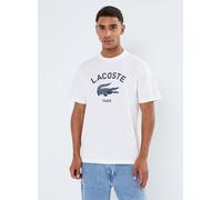 Lacoste T-shirt classic fit imprimé signature XXL Blanco