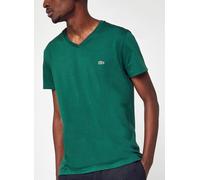 Lacoste T-shirt col V en jersey de coton S Verde