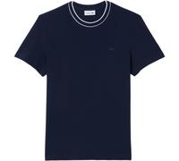 Lacoste- T-Shirt in Maglia Girocollo- Tops- Hombre- Azul- L- T-Shirt in Maglia Girocollo