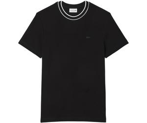 Lacoste- T-Shirt in Maglia Girocollo- Tops- Hombre- Negro- 2XL- T-Shirt in Maglia Girocollo