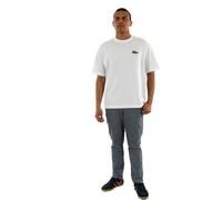Lacoste T-shirt loose fit à badge Crocodile M Blanco