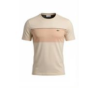Lacoste - Camiseta de algodón con bloques de color - Tops - Hombre - Blanco - L -